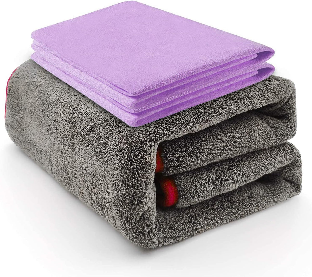 Purple Microfiber Car Drying Towel Pack of 2 T282