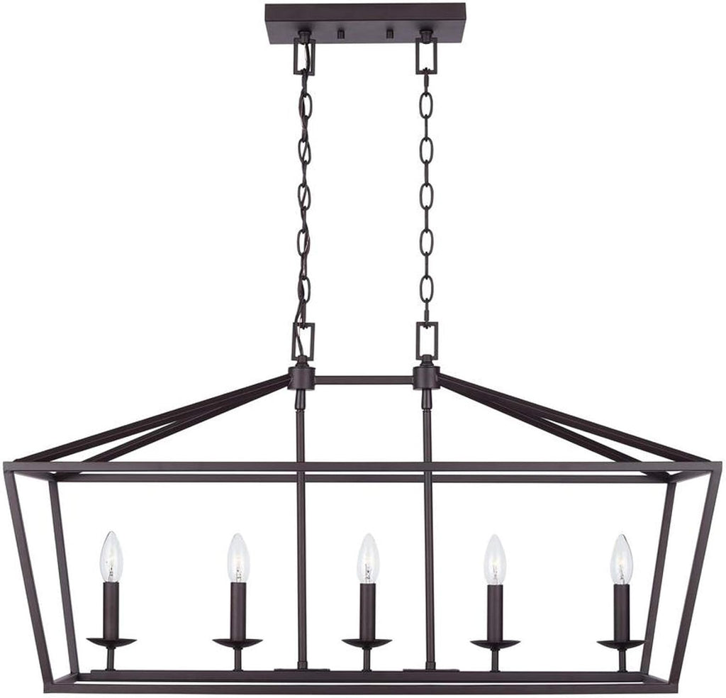 Bronze Caged Island Chandelier U619874