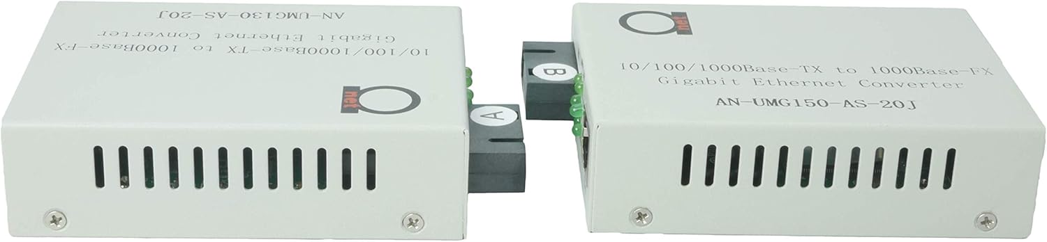 Single Mode SC WDM Gigabit Media Converter with Fiber Module 20km to UTP Cat5e Cat6 RJ-45 Q855398