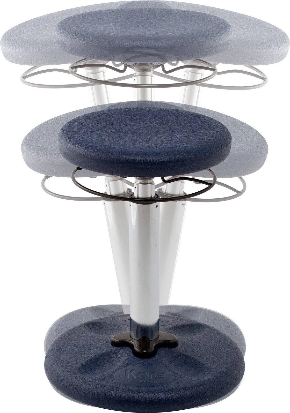 Adjustable Wobble Chair, Dark Blue C4626