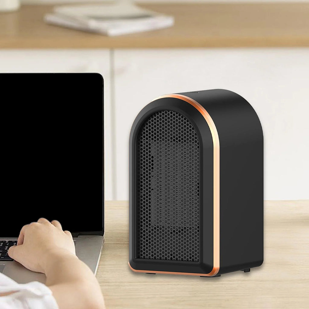 Black Mini Space Heater Fan J2800