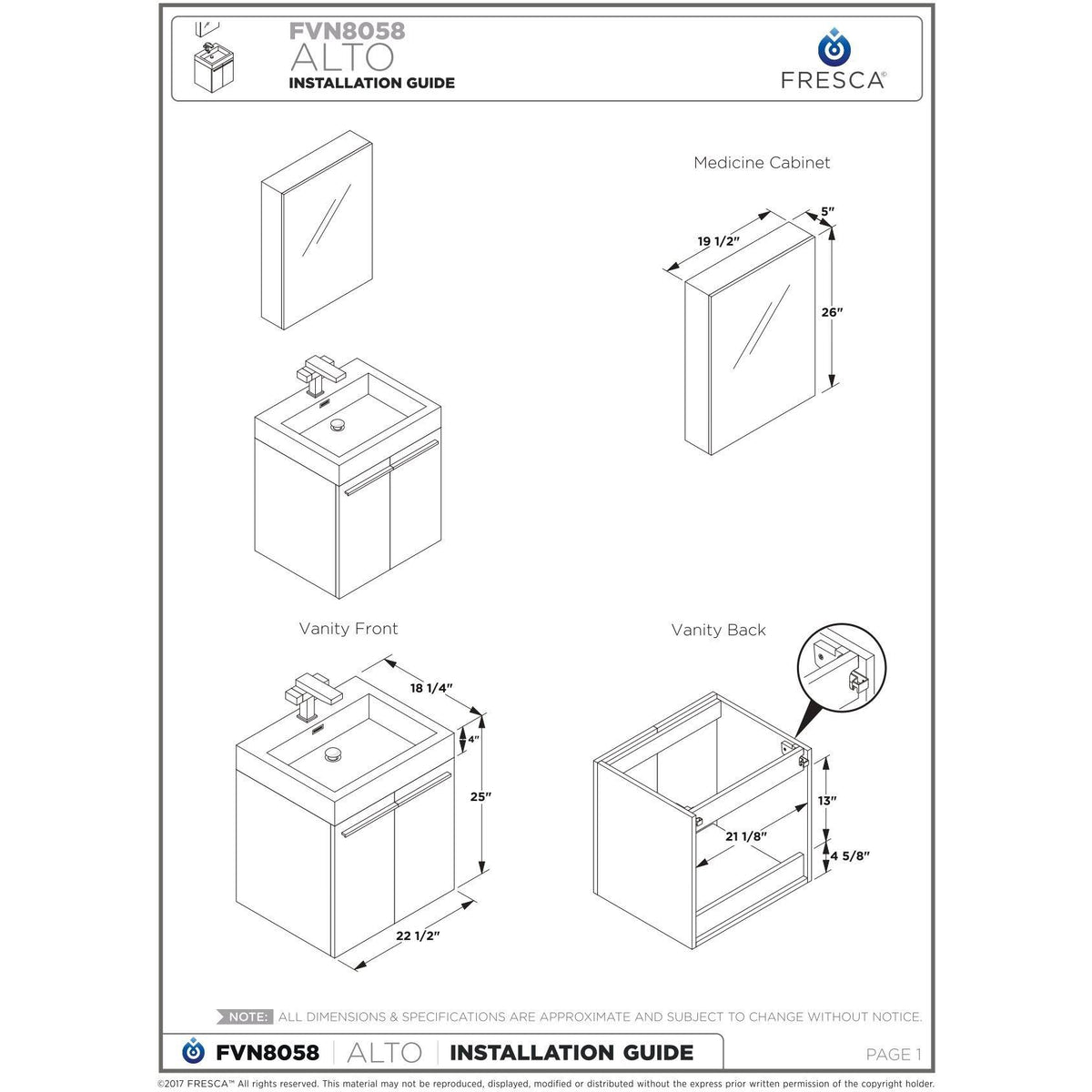 Walnut Bathroom Cabinet with Integrated Sink S965040