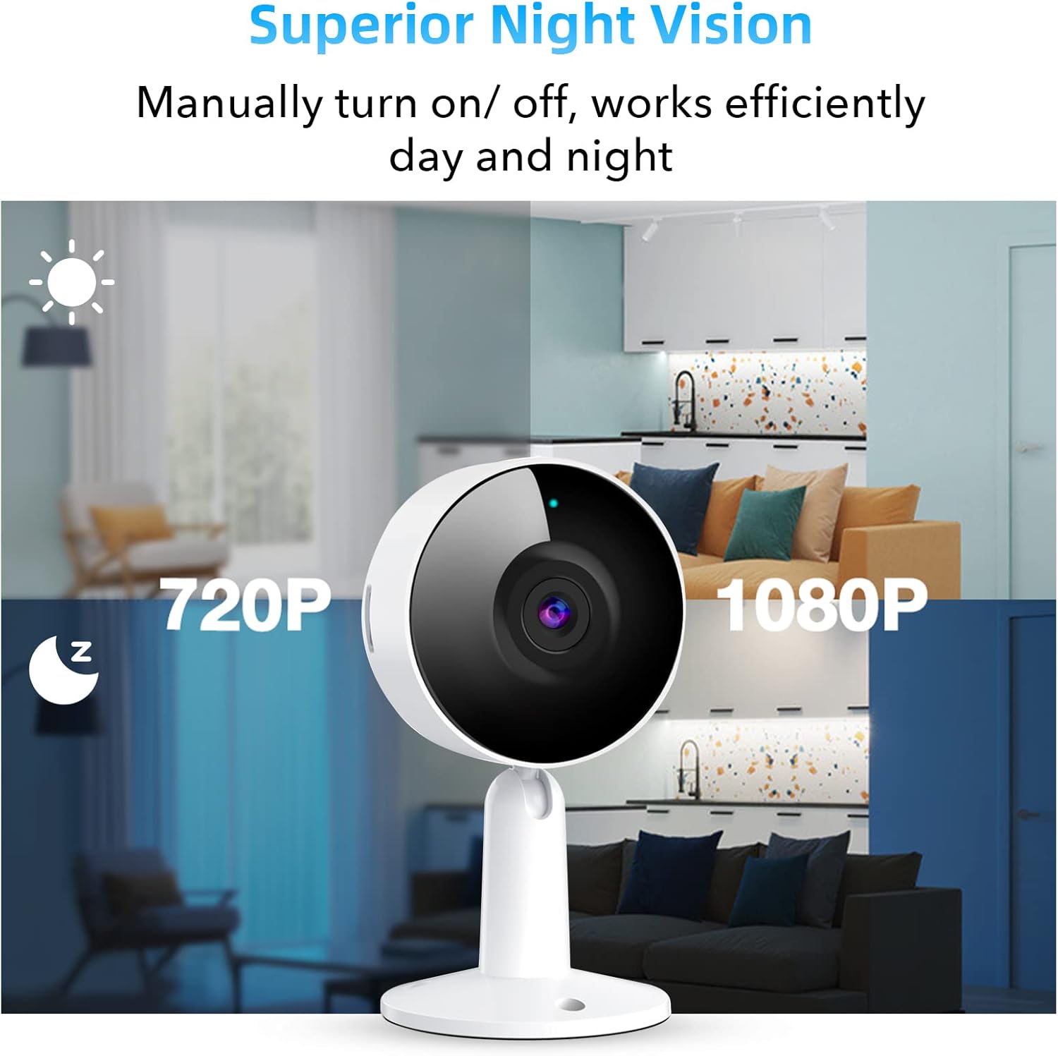 1080P HD WiFi Security Camera with Night Vision W21993