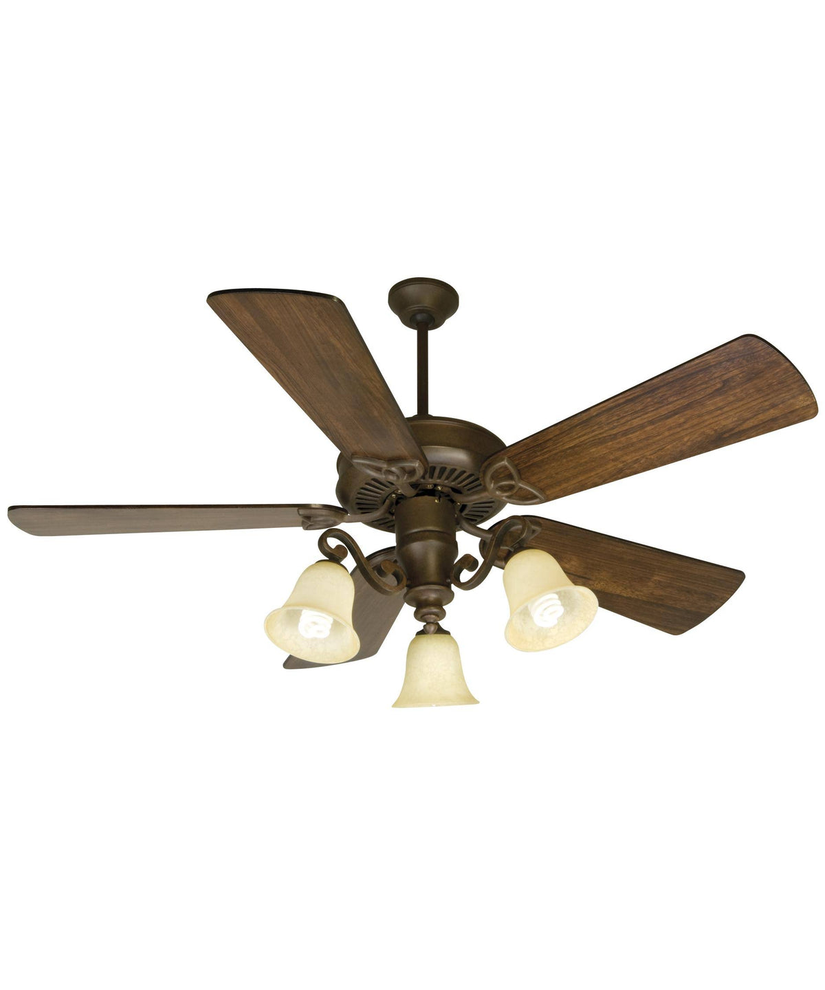 Aged Bronze Textured Ceiling Fan Kit W9708