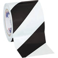 Black/White Striped Vinyl Safety Tape 4x22 x 36 Yard Roll L858101