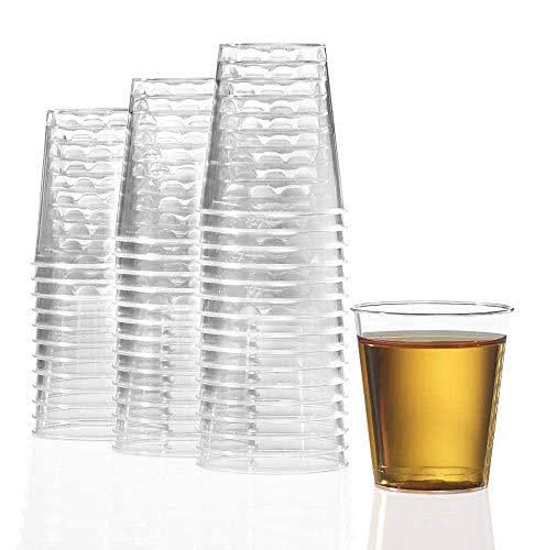 1000 Pack Clear Plastic 1.5oz Disposable Shot Glass D3634