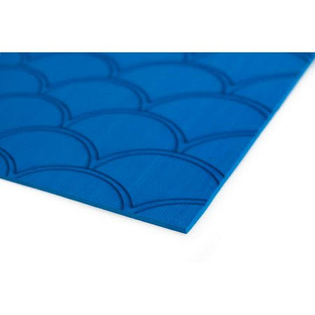 40x22 x 80x22 5mm Sheet Bimini Blue Brushed Fish Scale I871
