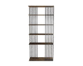 Brown Wood 5-Shelf Bookcase Y7084