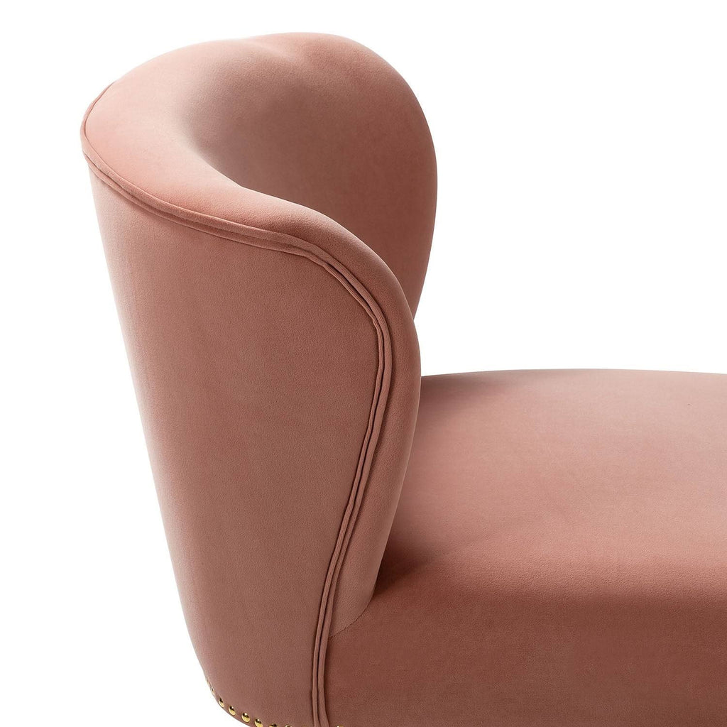 Teal Accent Side Chair with Nailhead Trim O6397