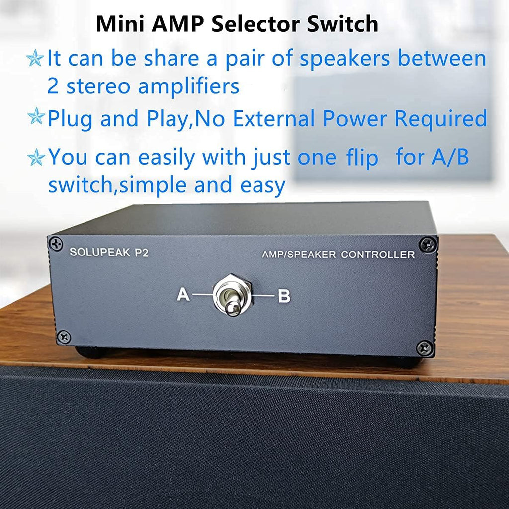 2-Way Speaker Switcher Selector Box Pack of 2 V102