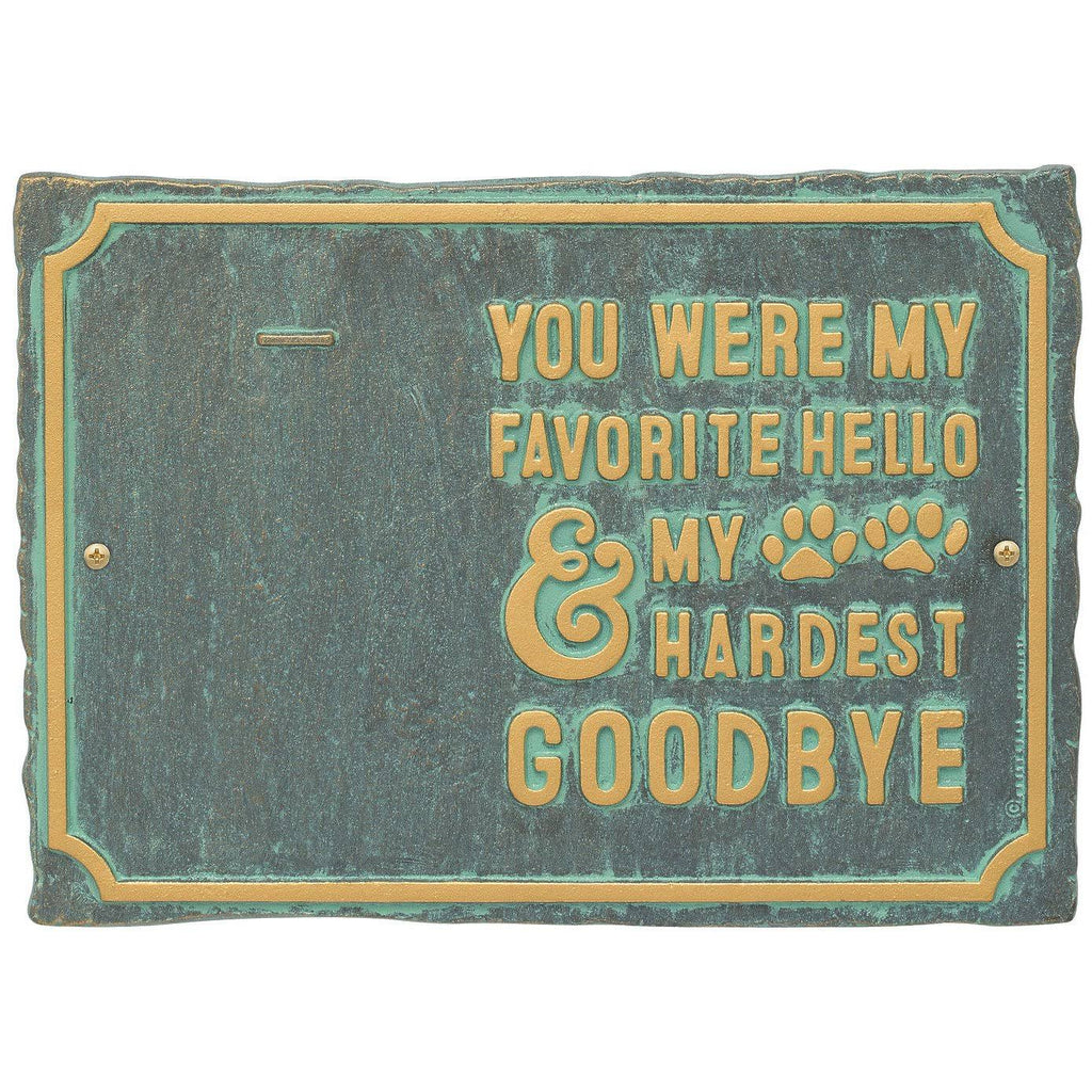 Pet Memorial Photo Wall Sign with Paw Prints and Picture Clip G794970