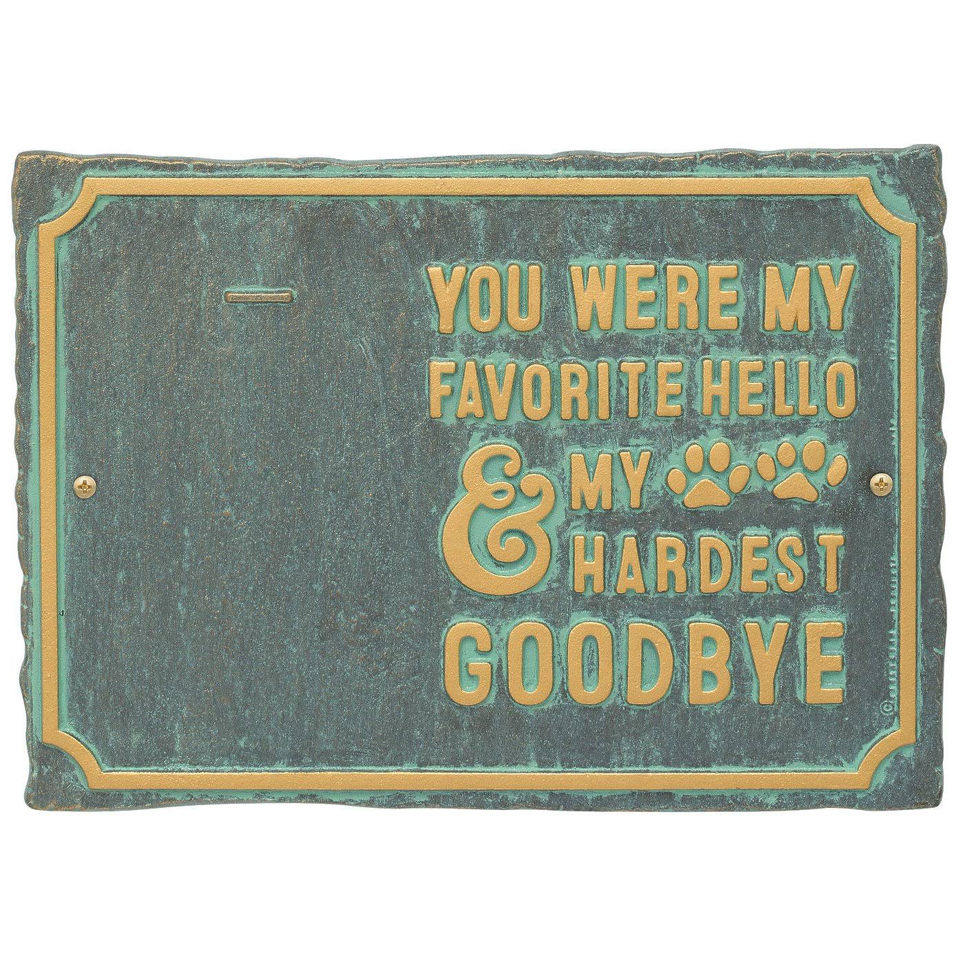 Pet Memorial Photo Wall Sign with Paw Prints and Picture Clip G794970