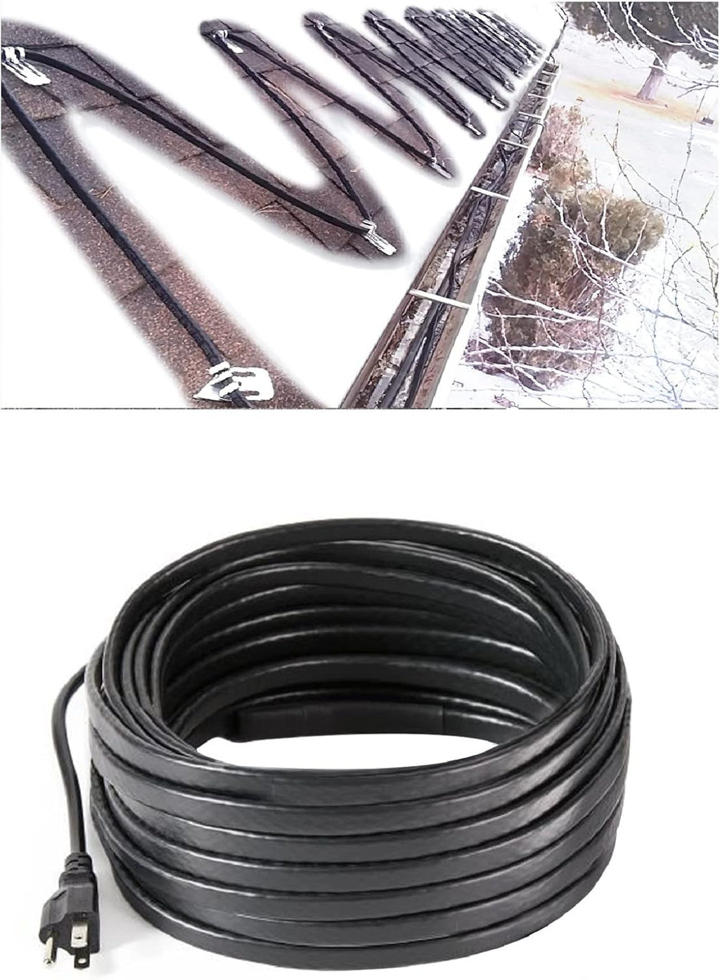 Roof Snow De-Icing Heating Cable 140 feet 8 Watts Per Foot C2669