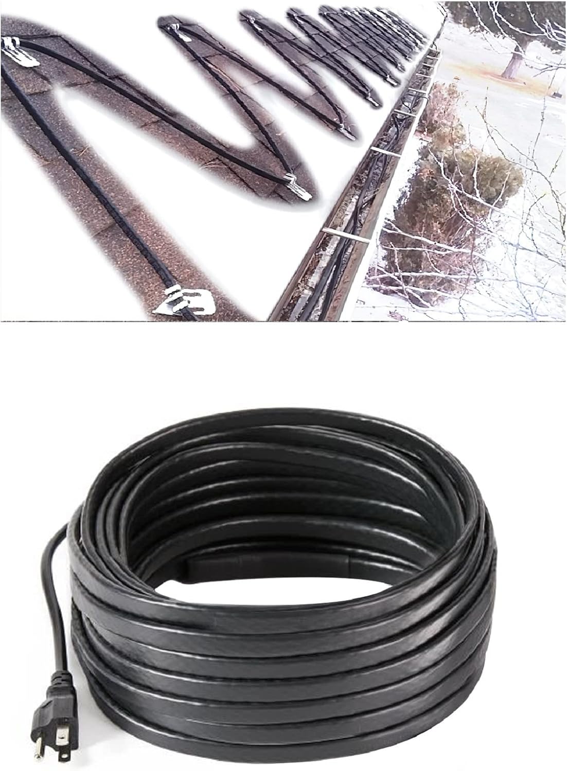 Roof Snow De-Icing Heating Cable 140 feet 8 Watts Per Foot C2669