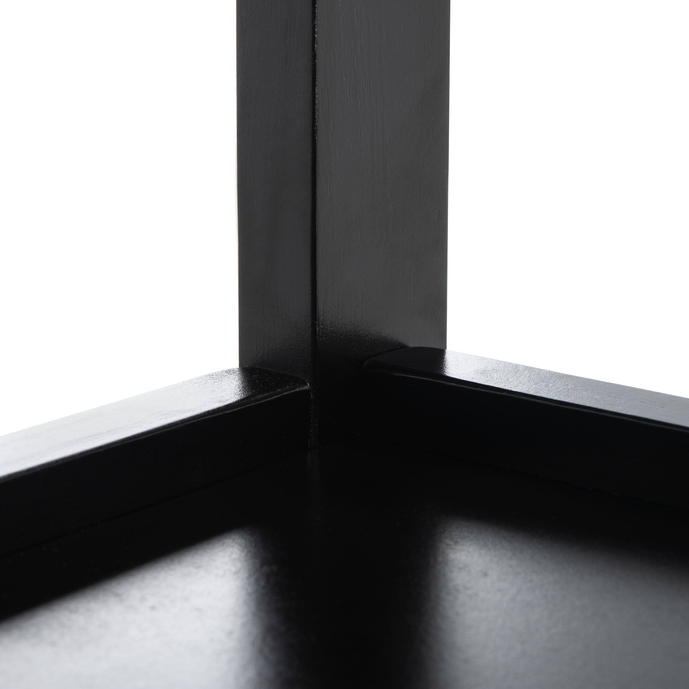Black 2 Shelf Kitchen Cart S4166