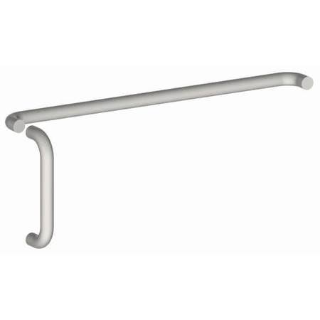 Satin Stainless Steel Door Pull and Push Set O98375