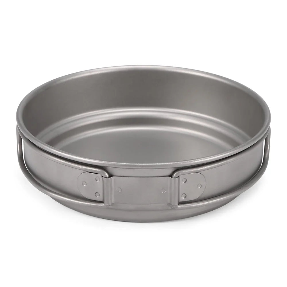 Titanium Cookware Set 1000ml 750ml Pot Pan Spoon Set M82078