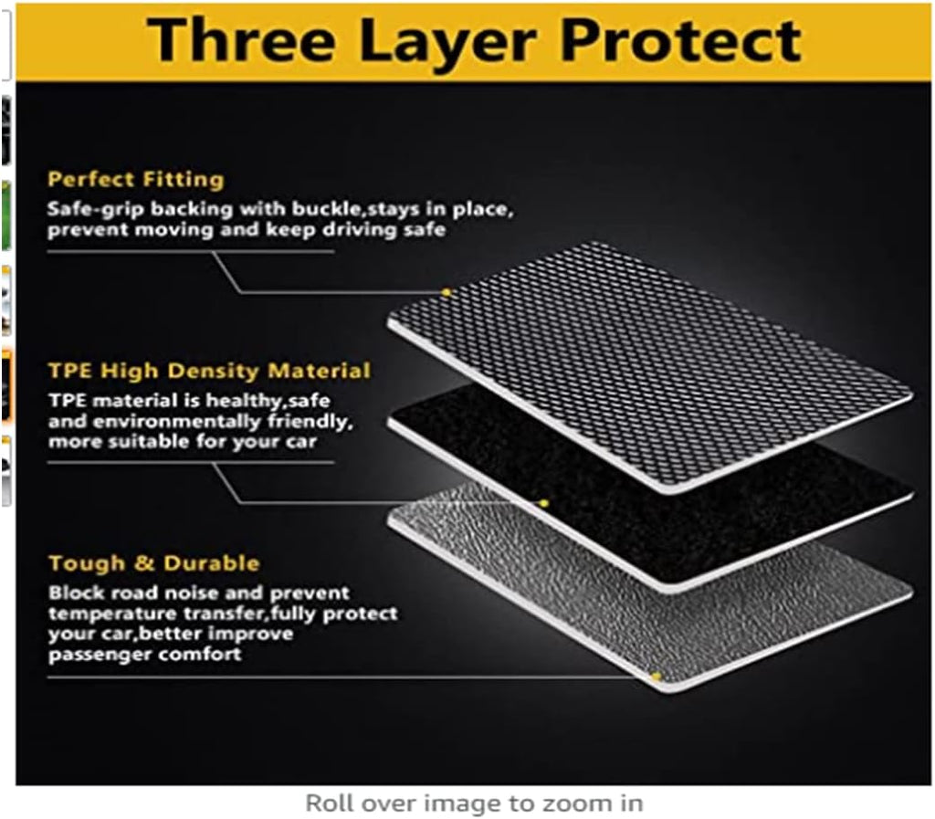 All-Weather Rubber Car Floor Mats W51961