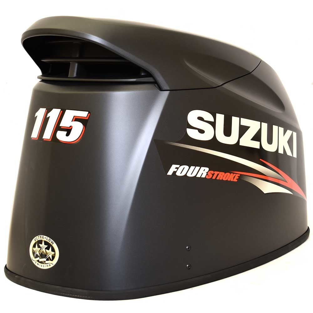 Matte Black 115 HP Boat Engine Cowling Kit (4PC) M151