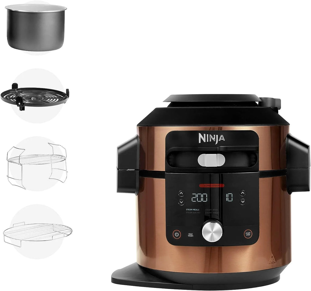 Restored Ninja 8 Qt. Pressure Cooker Steam Fryer with 5 Qt. Crisp Basket G5305