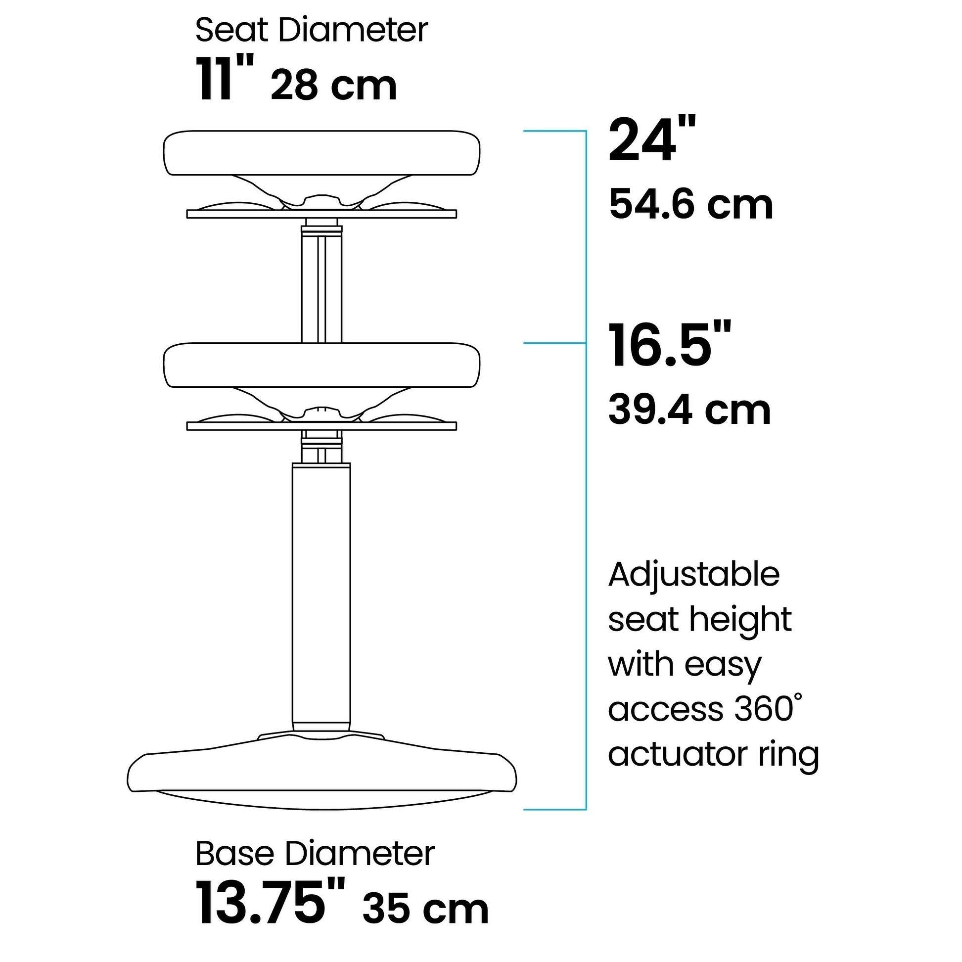 Adjustable Wobble Chair, Dark Blue C4626