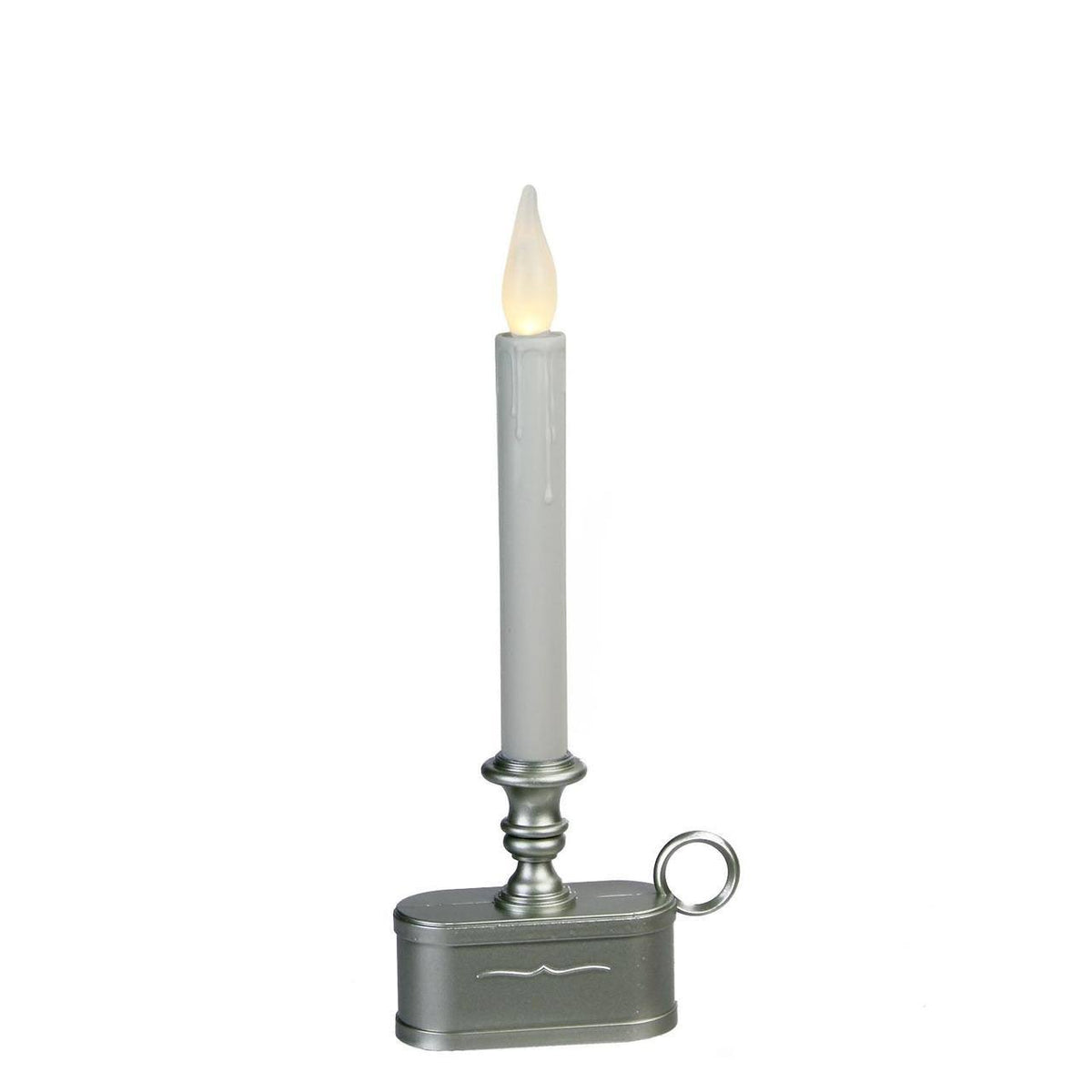 12 Warm White LED Christmas Candle Lamp with Bronze and Gun Metal Gray Base K3181