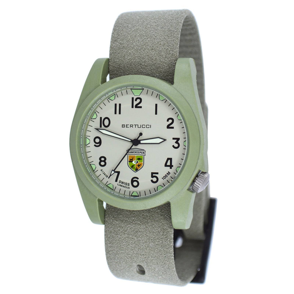 Black Coyote Survival Leather Watch O977986