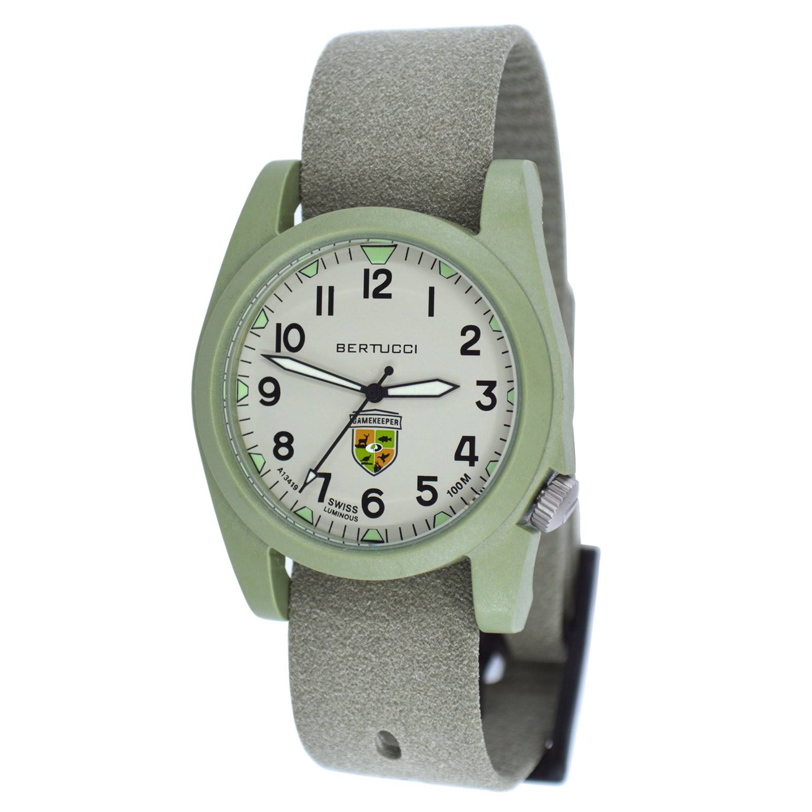 Black Coyote Survival Leather Watch O977986