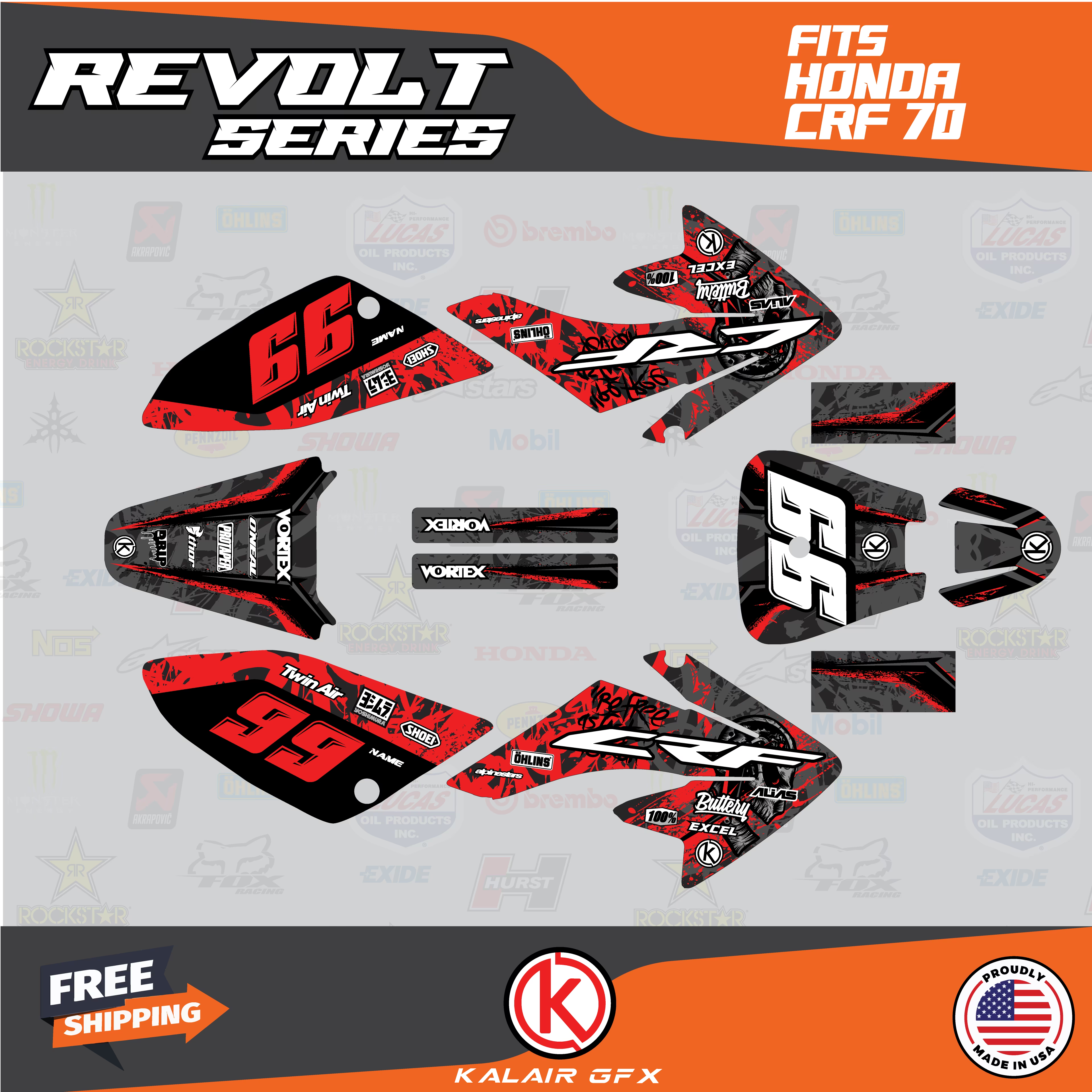 GFX Graphics Kit for Honda CRF70 S873027