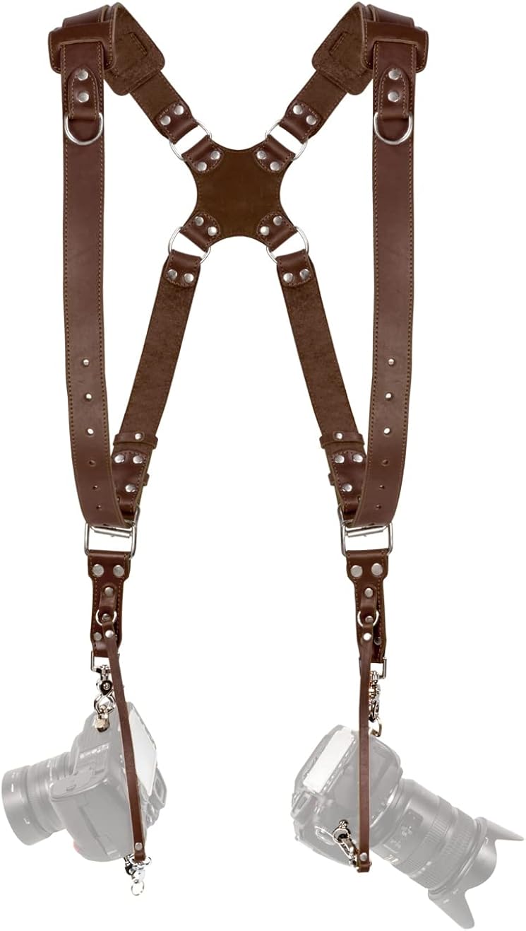 Dual Camera Leather Shoulder Strap Z76272