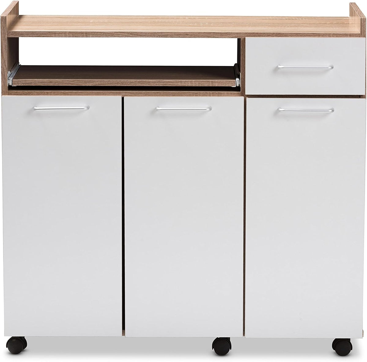 White/Oak Brown Kitchen Cabinet I7124
