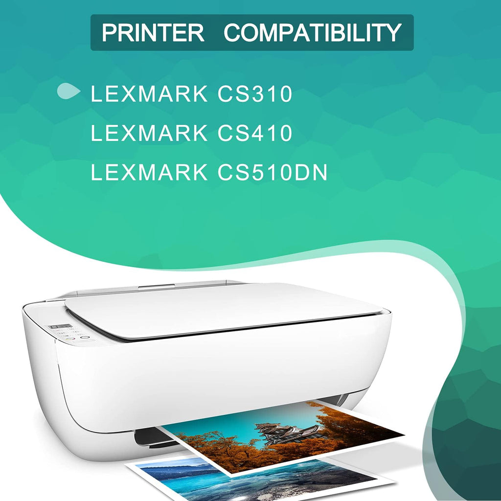 4 Pack High Yield Remanufactured Toner Cartridge for Lexmark Printer T863525