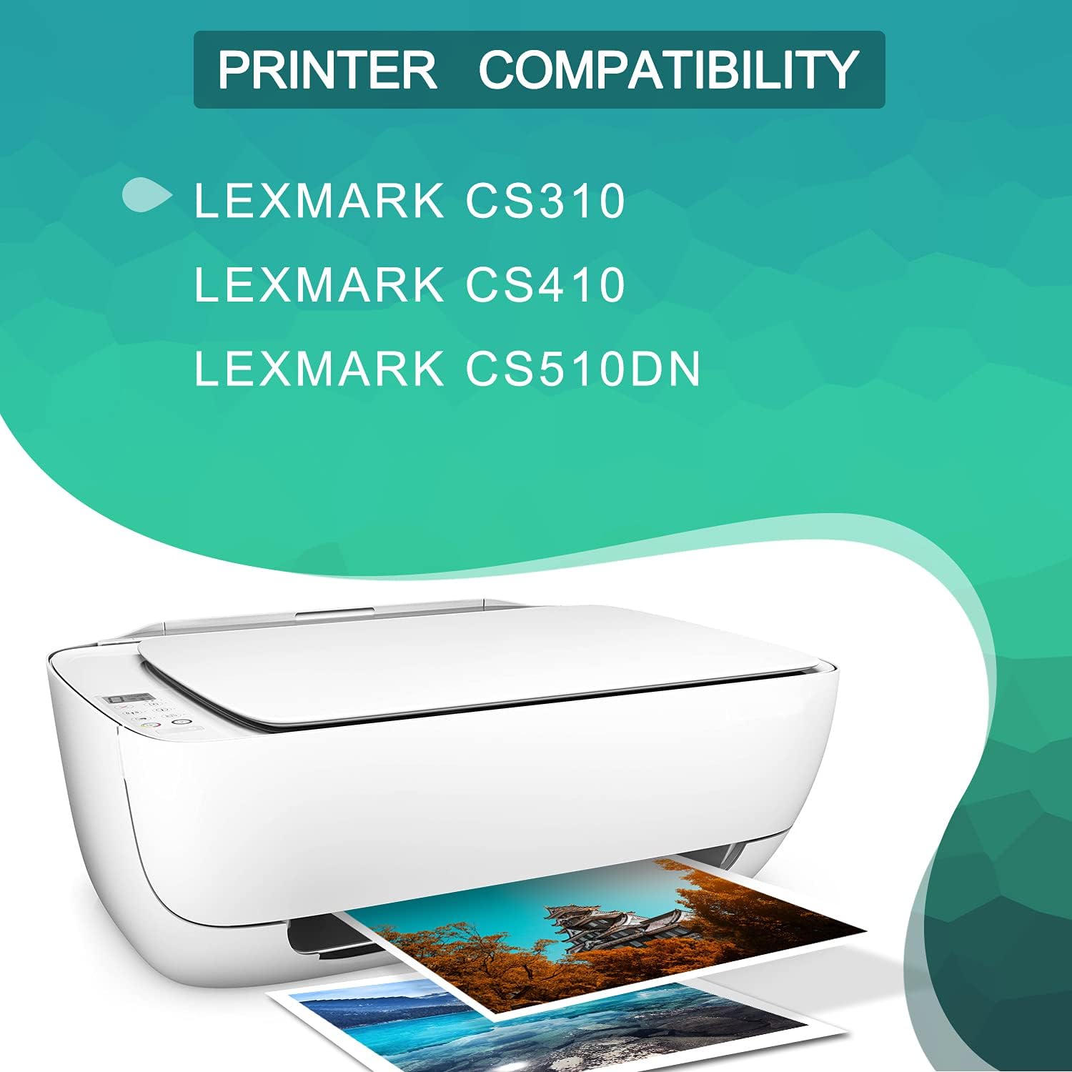 4 Pack High Yield Remanufactured Toner Cartridge for Lexmark Printer T863525