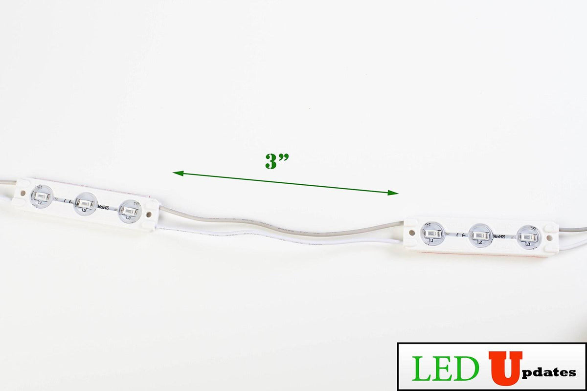 60ft Blue 5630 Injection LED Module with UL 12V AC Power Package F2134