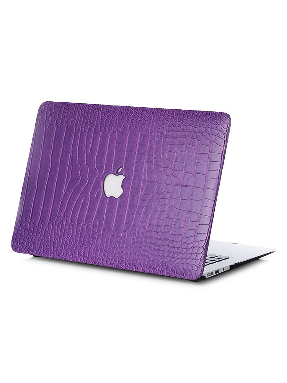Faux Crocodile MacBook Case - Plum O263