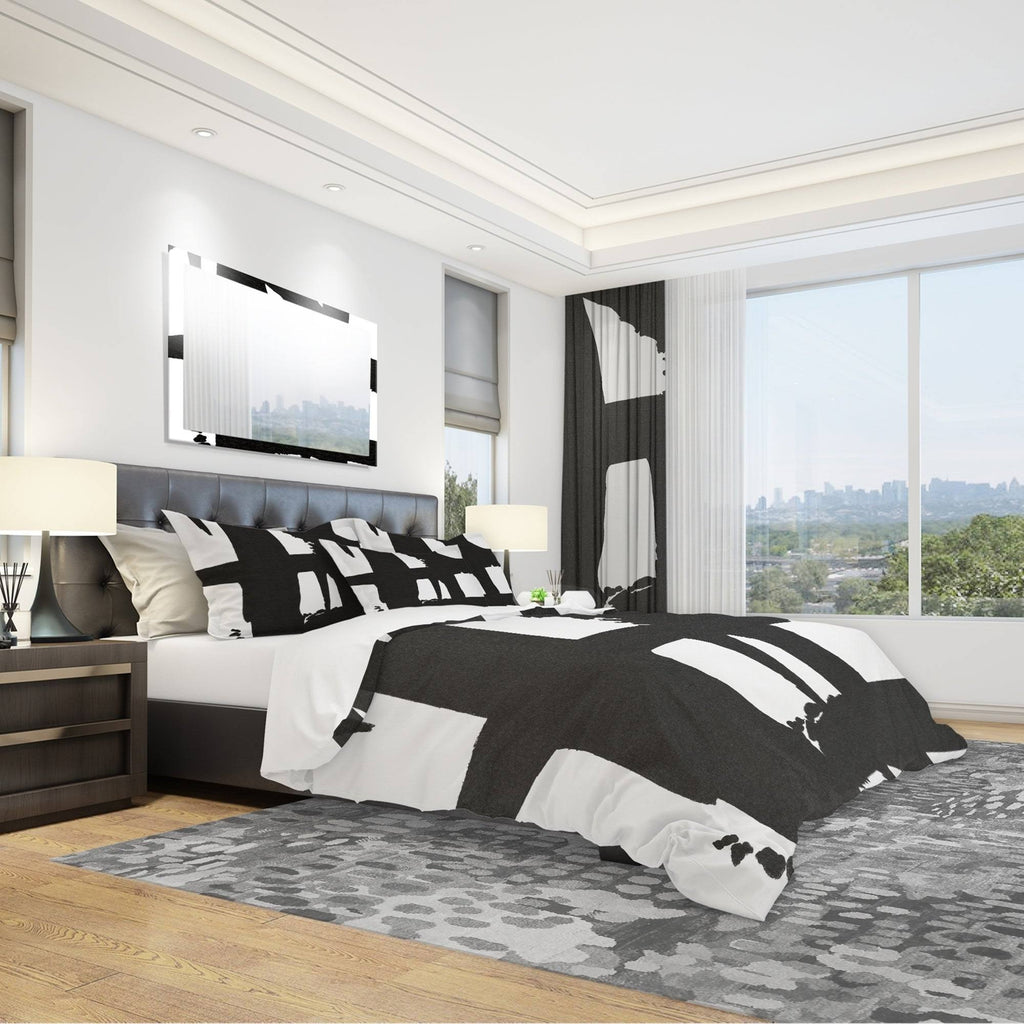 Twin Geometric Bedding Set with Duvet Cover and Sham A16724