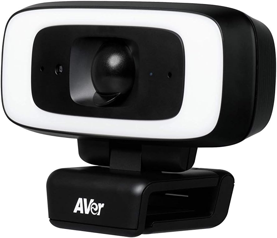 4K USB Webcam with Built-in Lighting and Privacy Cover J8440