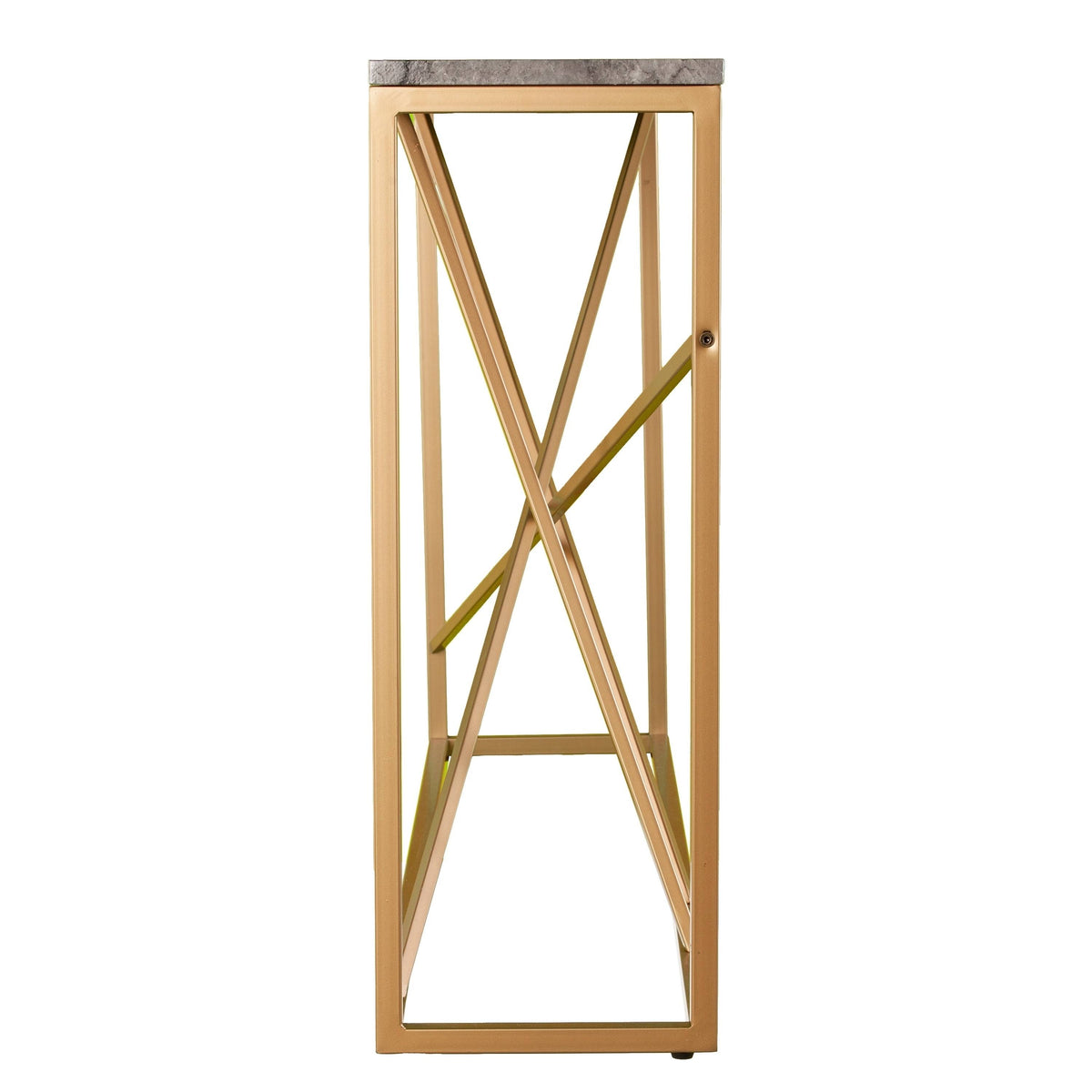 Faux Marble Skinny Console Table N331