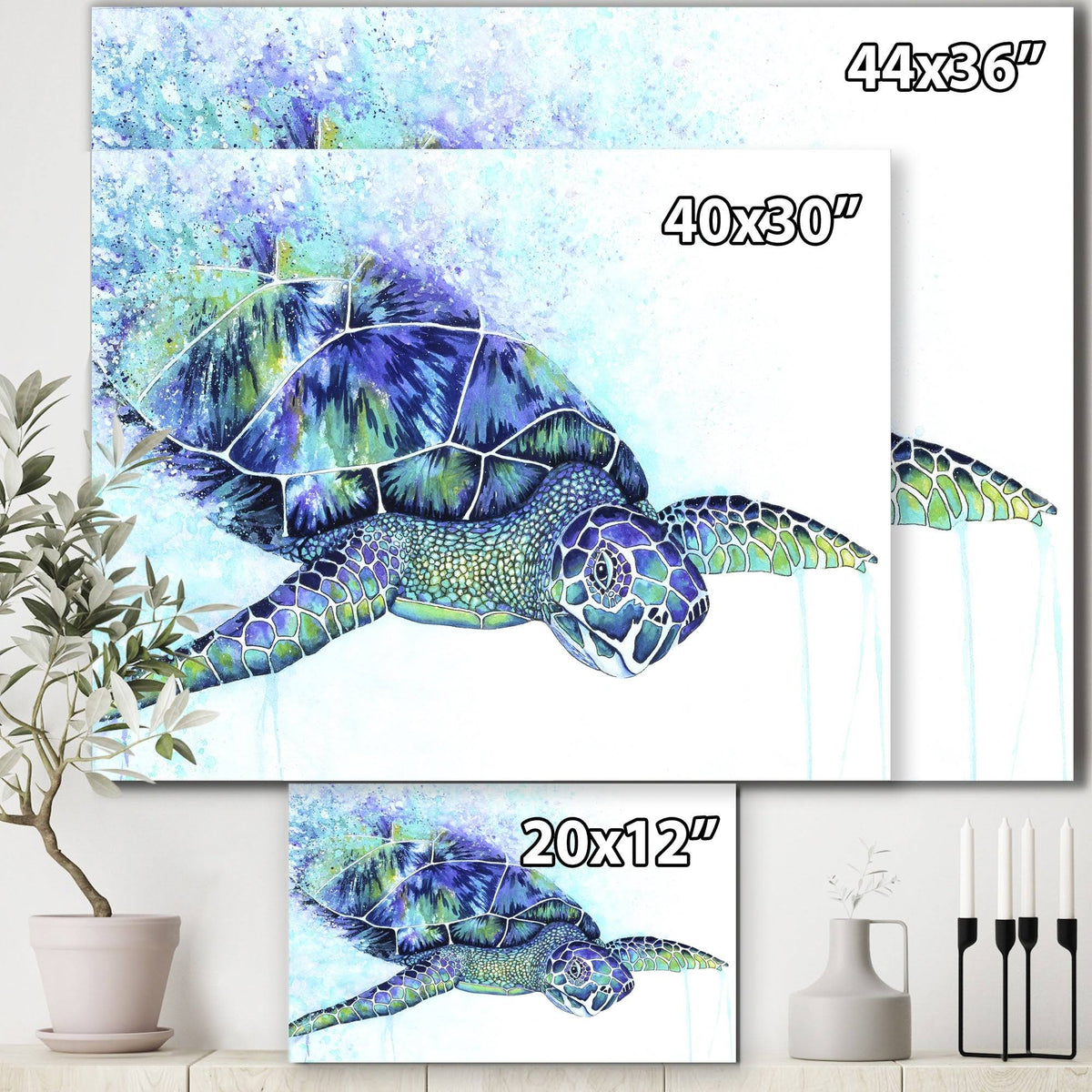 Canvas Artwork Print 32 in. Wide x 24 in. High C927