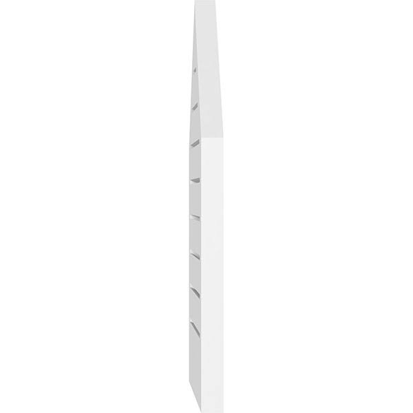 Peaked Top Surface Mount PVC Gable Vent P6552