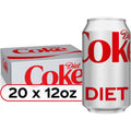 20 Pack Diet Coke Soda Soft Drink, 12 fl oz B36843