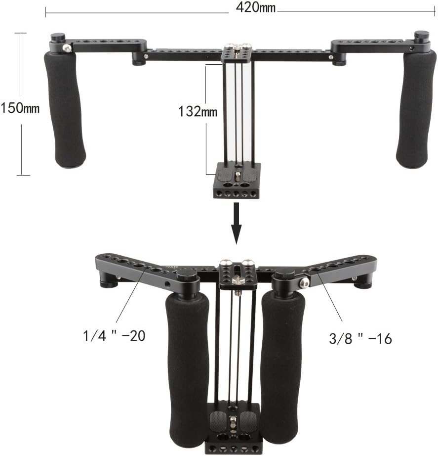 Monitor Cage with Adjustable Handles for 5 inch and 7 inch LCD Monitors N63967