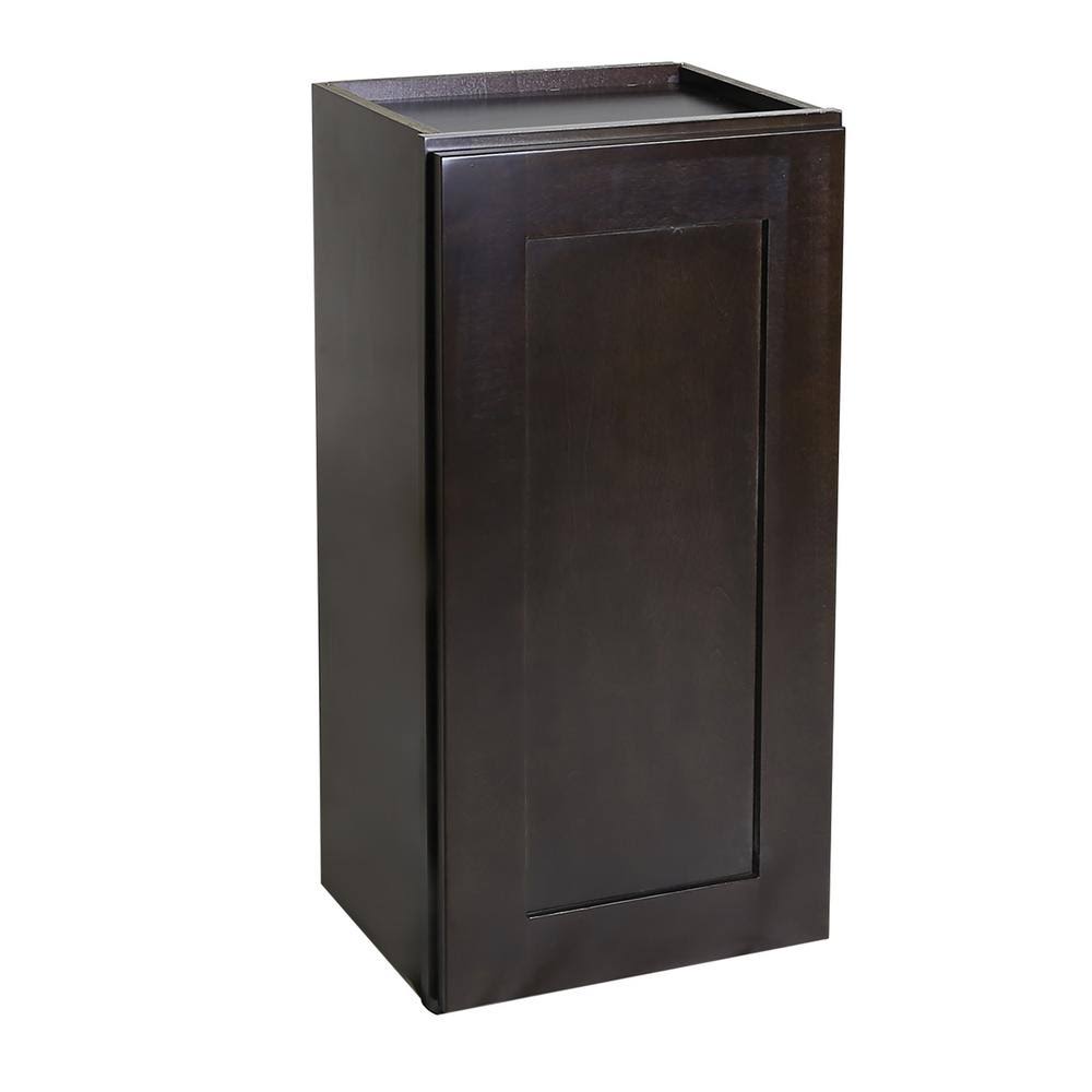 Espresso Shaker Style 1-Door Wall Cabinet M69345