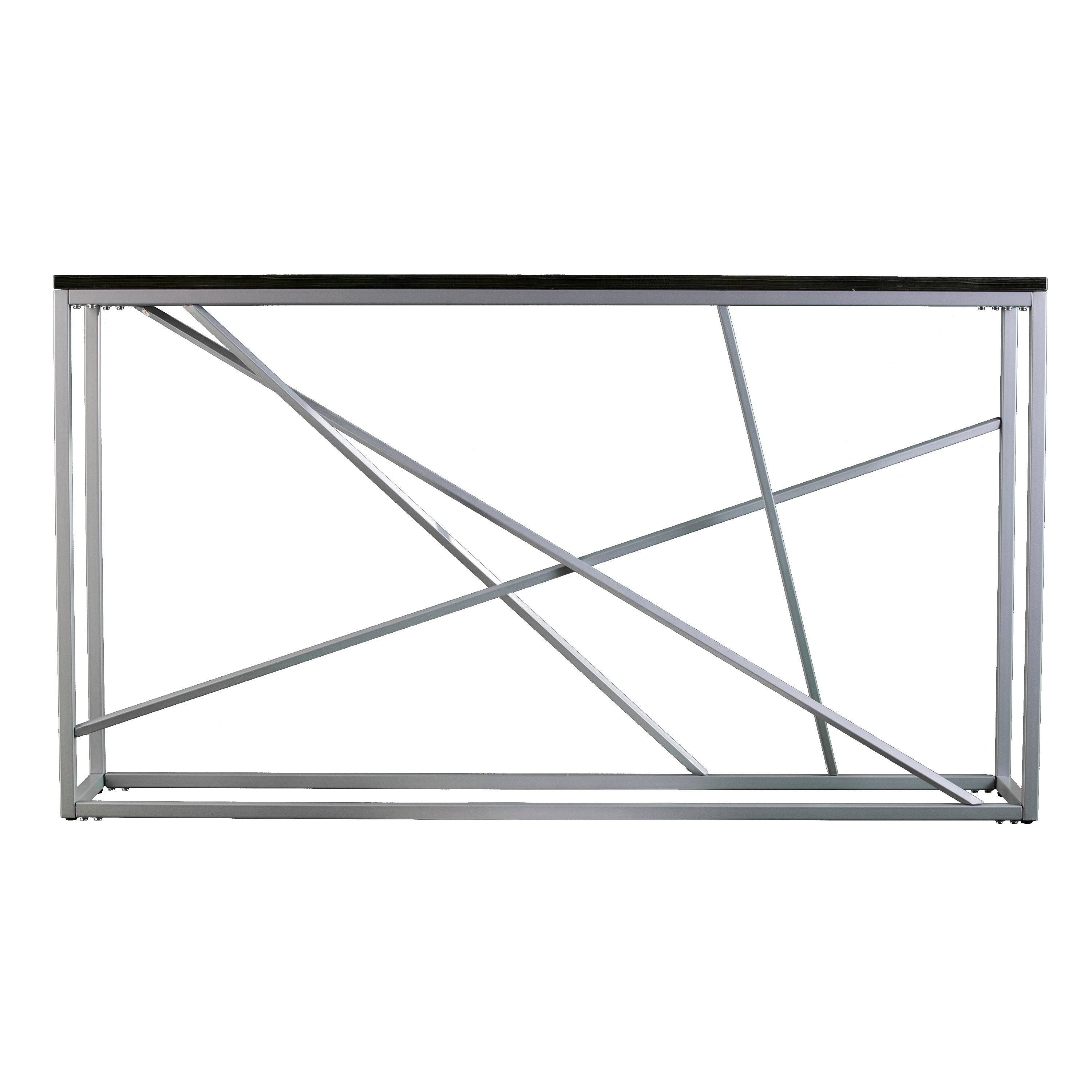 Faux Marble Skinny Console Table N331