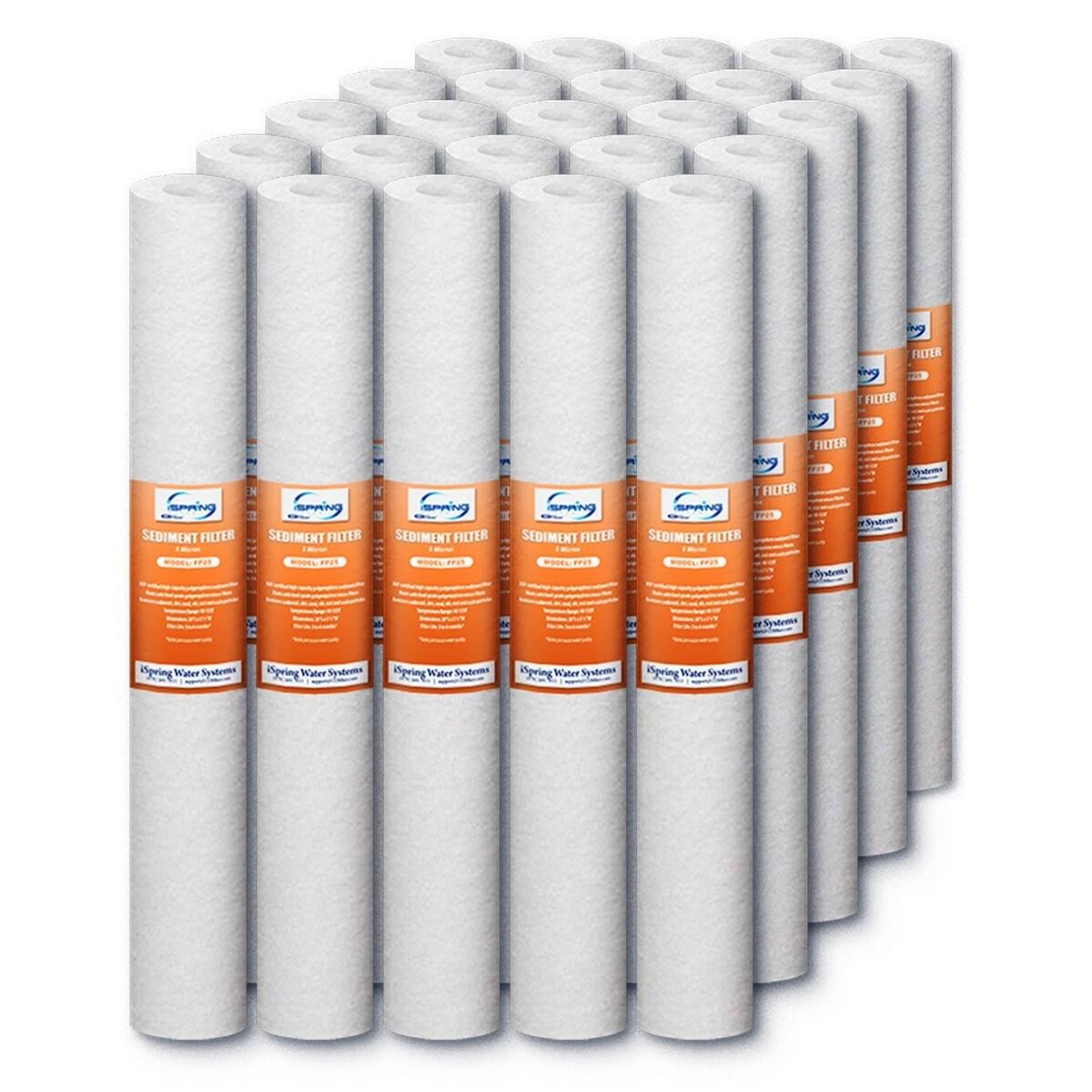 25-Pack 5 Micron 20-inch x 2.5-inch Sediment Filter Replacement Cartridges K697939