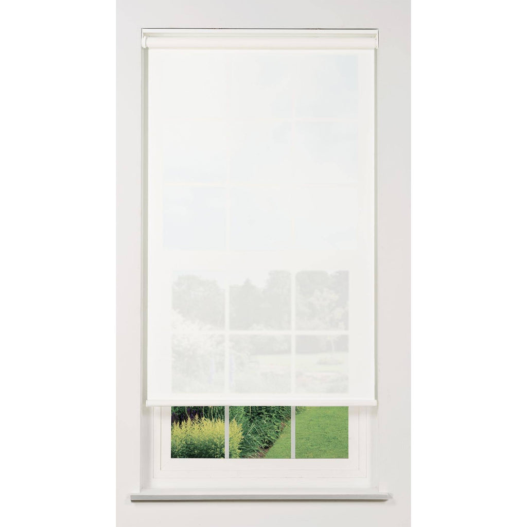 White 71 W x 78 H Cordless Solar Roller Shade A7328