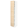 White High Cabinet with Shelves and 2 Doors P965161