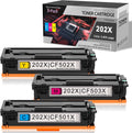 3 Pack 202X Toner Cartridge Compatible for HP Color Pro M254nw M254dw M254dn MFP M280nw M281fdn M281fdw M281cdw Printers M8391