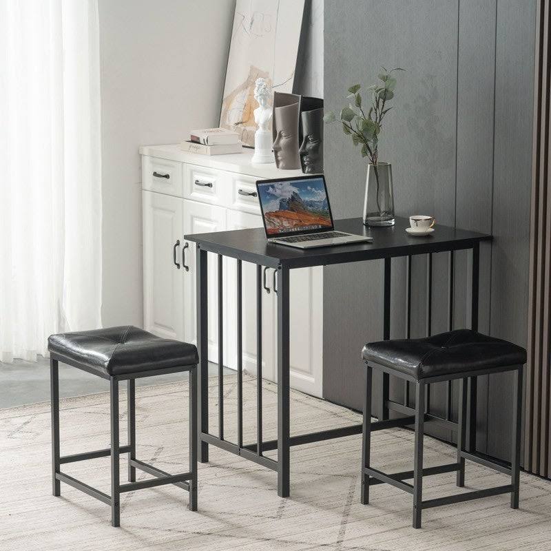 Rectangle Dining Set Black (Set of 3) S6544