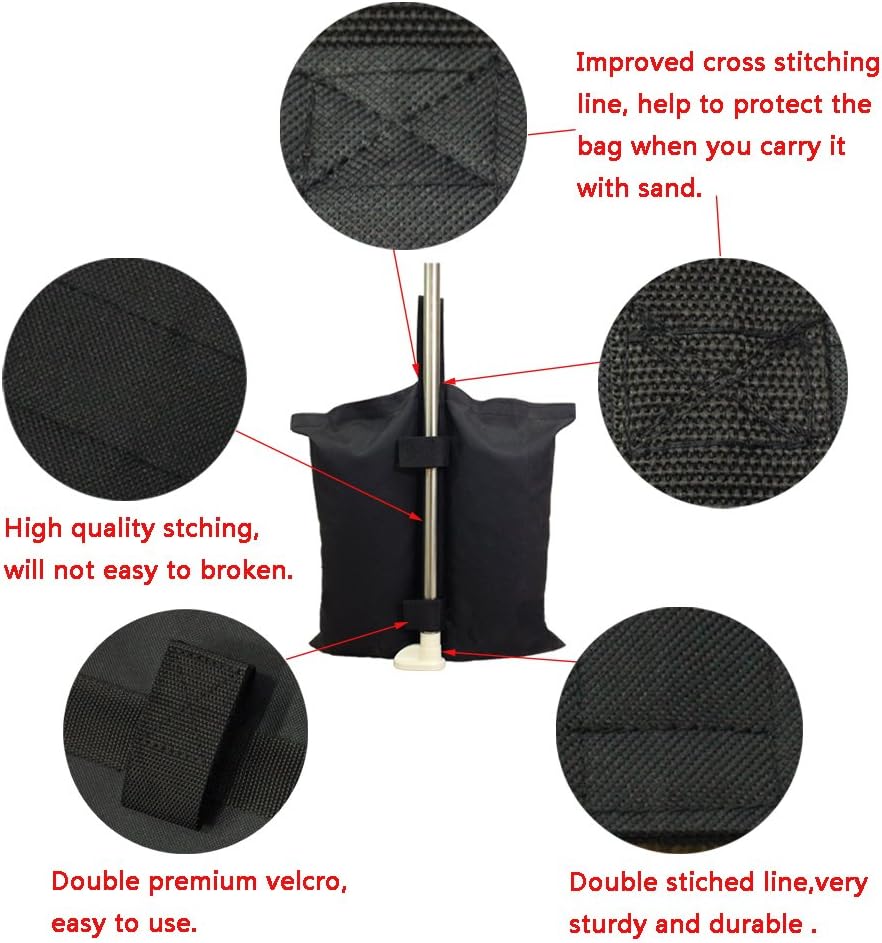 4 PCS Canopy Tent Weighted Feet Bag Sand Bag Y75857